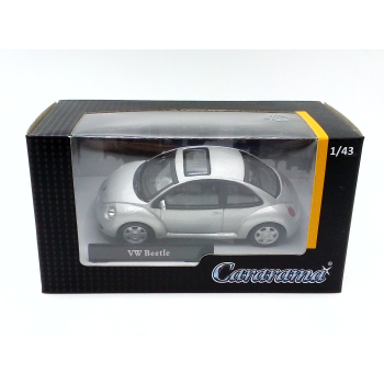 Volkswagen New Beetle silver - skala 1:43 - Cararama